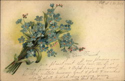 Bouquet of Forget-Me-Nots Postcard