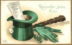 The Morn's Mornin' to You - Remember green Erin St. Patrick's Day Postcard Postcard