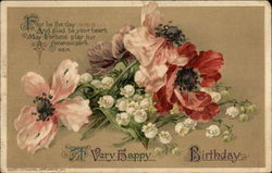 A Very Happy Birthday Postcard Postcard