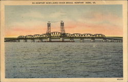 Newport News-James River Bridge Postcard
