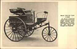 Benz Motor Car - 1888 Postcard