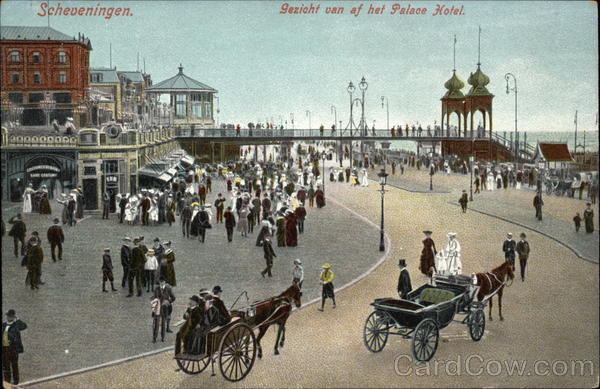 Gezicht van af het Palace Hotel Scheveningen Netherlands
