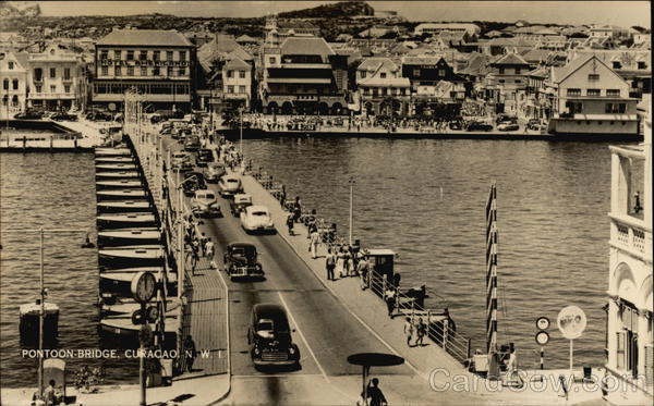 Pontoon Bridge Curacao Caribbean Islands