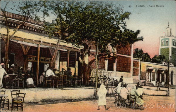 Cafe Maure Tunis Tunisia Africa