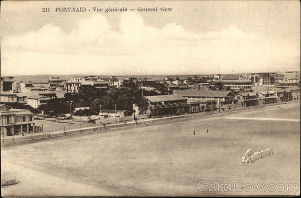 General View Port-Said Egypt Africa
