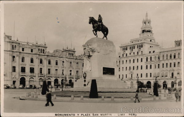 Monumento y Plaza San Martin Lima Peru