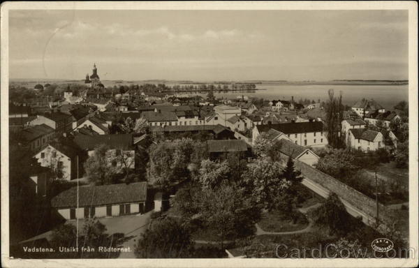 Utsikt från Rödtornet Vadstena Sweden
