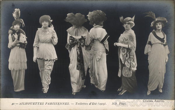 Silhouettes Parisiennes - Toilettes d'Ete (1913) France