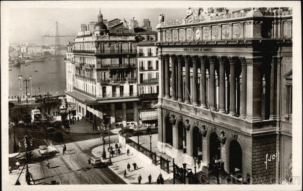 La Canebiere, La Bourse et le Vieux-Port Marseille France