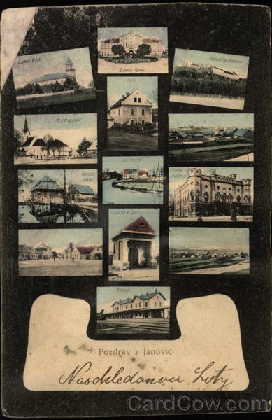 Greetings from Janovice Multi View Czechoslovakia Eastern Europe