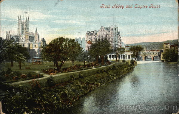 View of Abbey and Empire Hotel Bath England