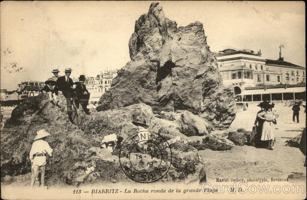 La Roche ronde de la grande Plage Biarritz France