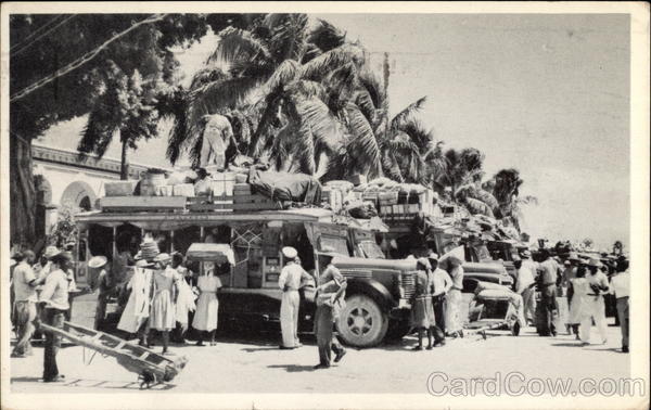 Bus Terminal Port-au-Prince Haiti Caribbean Islands