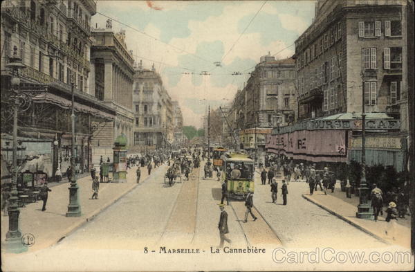 La Cannebiere Marseille France