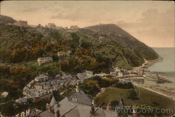 View from the Tors Lynton and Lynmouth England