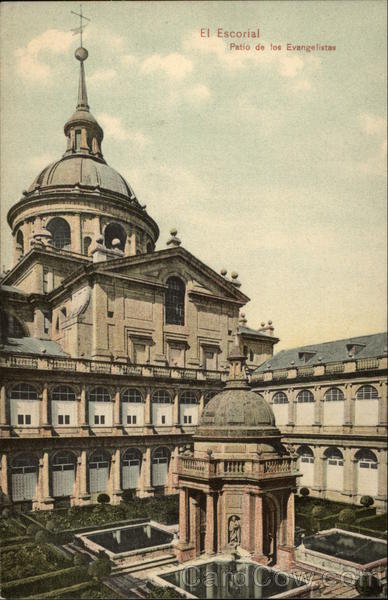 Courtyard of the Evangelists El Escorial Spain