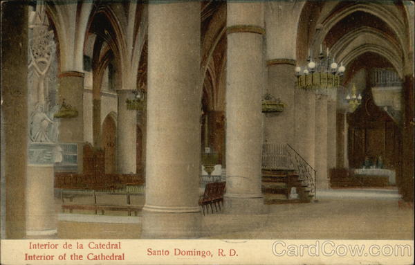 Interior of the Cathedral Santo Domingo Dominican Republic