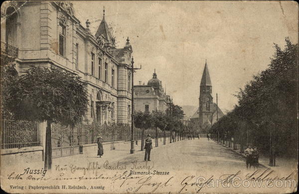 Bismarck-Strasse Aussig Czech Republic Eastern Europe