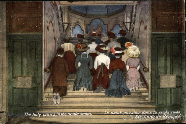 The Holy Stairs in the Scala Santa Ste. Anne de Beaupre QC Canada