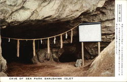 Cave of Sea Park Sarushima Islet Postcard