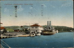 Lighthouse Headquarters - Gatun Lake Postcard