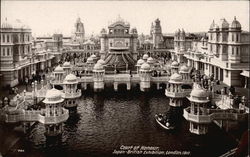 Court of Honour, Japan-British Exhibition. London. 1910 Postcard