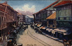 Escolta - Manila, Philippine Islands Postcard