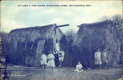 La Casa y Las Ninas - A Mexican Home Postcard