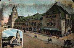 Bahnof Postcard