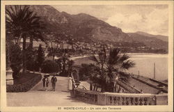 Un coin des Terrasses Monte-Carlo, Monaco Postcard Postcard