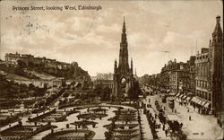 Princes Street, Looking West Postcard