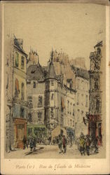 Rue de l'Ecole de Medecine Postcard