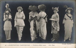 Silhouettes Parisiennes - Toilettes d'Ete (1913) Postcard