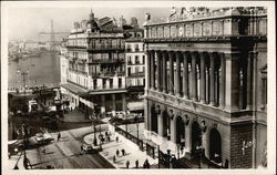 La Canebiere, La Bourse et le Vieux-Port Postcard