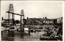 Le Bassin de Carenage et la Pont Transbordeur Postcard