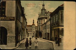 Kostelní ulice Postcard