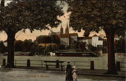 Upper Rheinweg and Munster Postcard