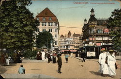 Corneliusplatz-Schadowstr Dusseldorf, Germany Postcard Postcard