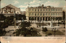 Parque Central y Hotel Inglaterra Postcard