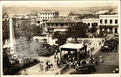 View of Town Square Postcard