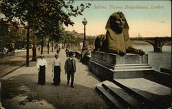 The Sphinx, Thames Embankment Postcard