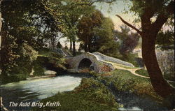 View of The Auld Brig Keith, Scotland Postcard Postcard