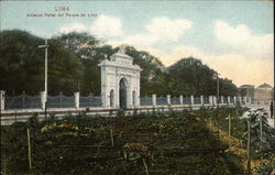 Artistico Portal del Parque de Lima Peru Postcard Postcard