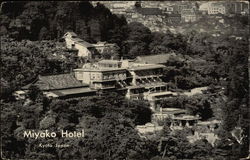 Aerial View of Miyako Hotel Postcard