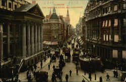 The Mansion House and Cheapside Postcard