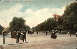 Hyde Park - Rotten Row Postcard