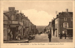 La Rue des Forges - Perspective sue la Foret Postcard