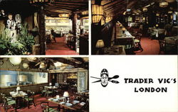 Trader Vic's, Hilton Hotel London, England Postcard Postcard