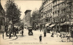 Le Boulevard et la Porte Saint-Denis Postcard