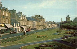 Bank Street Gardens Galashiels, Scotland Postcard Postcard